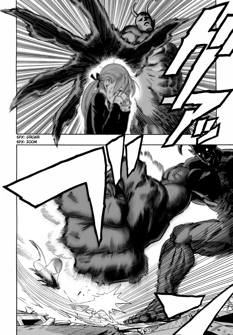 One Punch Man Manga Chapter 1 page 10 - One Punch scene