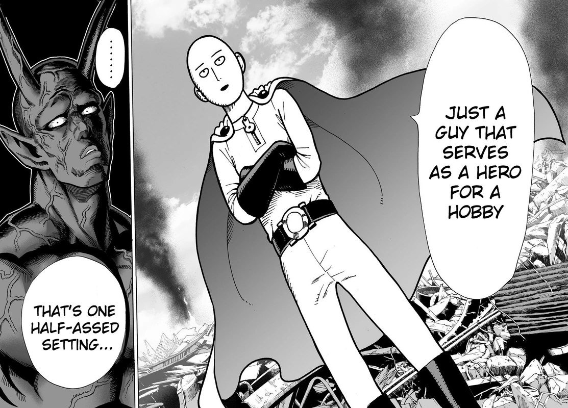 One Punch Man Manga Chapter 1 page 13 - One Punch scene
