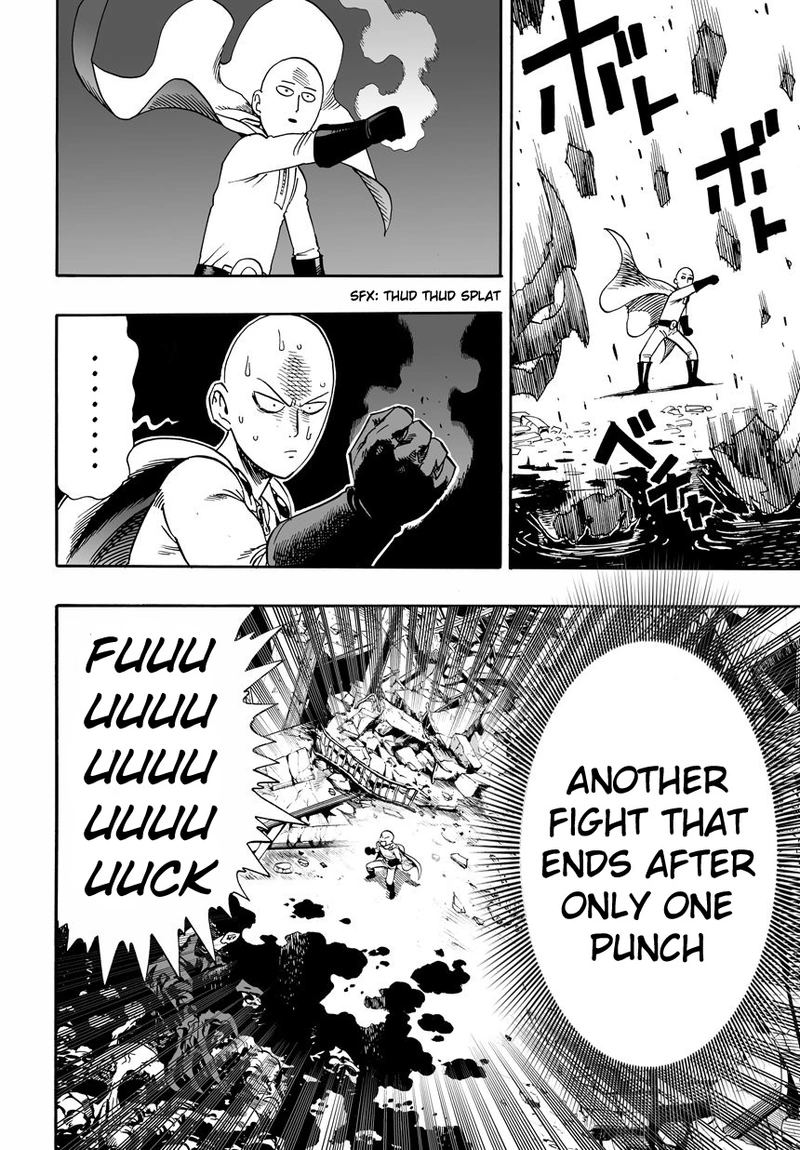 One Punch Man Manga Chapter 1 page 18 - One Punch scene