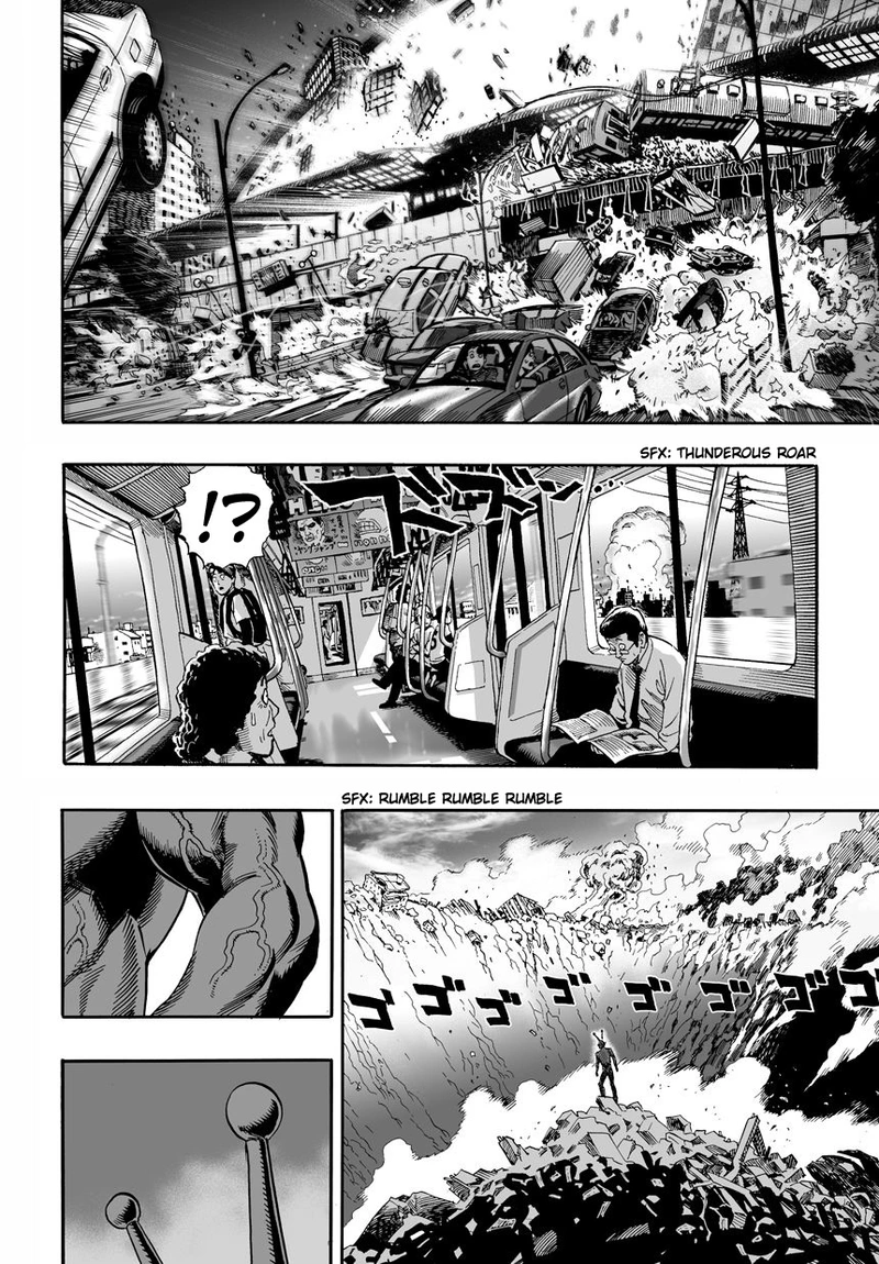 One Punch Man Manga Chapter 1 page 3 - One Punch scene
