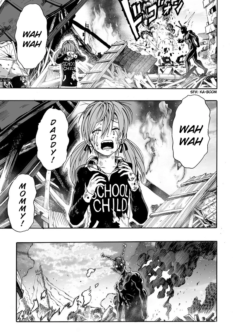 One Punch Man Manga Chapter 1 page 8 - One Punch scene