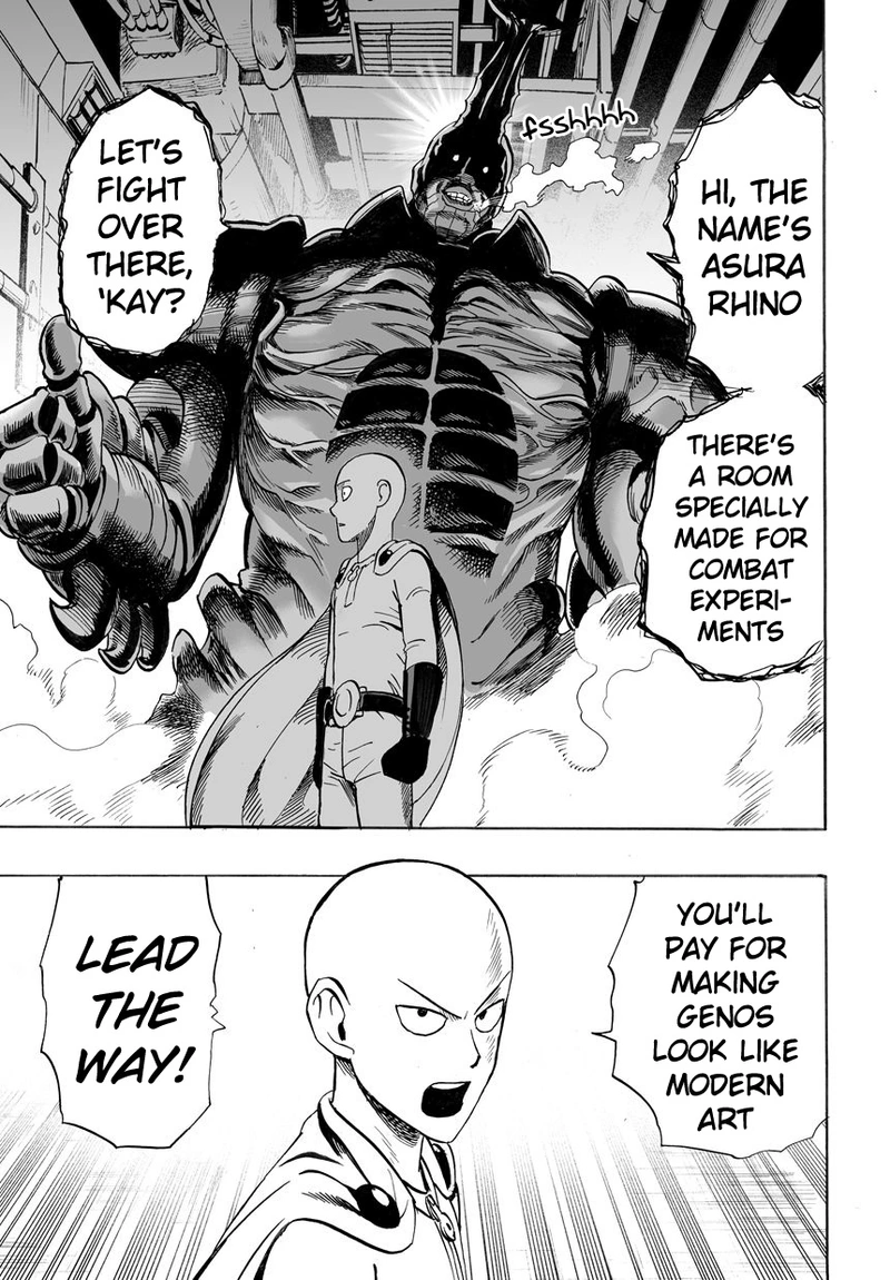 One Punch Man Manga Chapter 10 page 7 - Modern Art scene