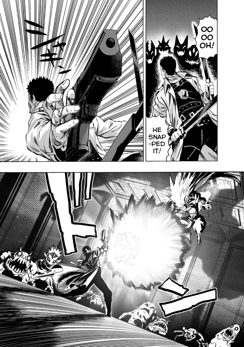 One Punch Man Manga Chapter 101 page 32 - Zombieman scene