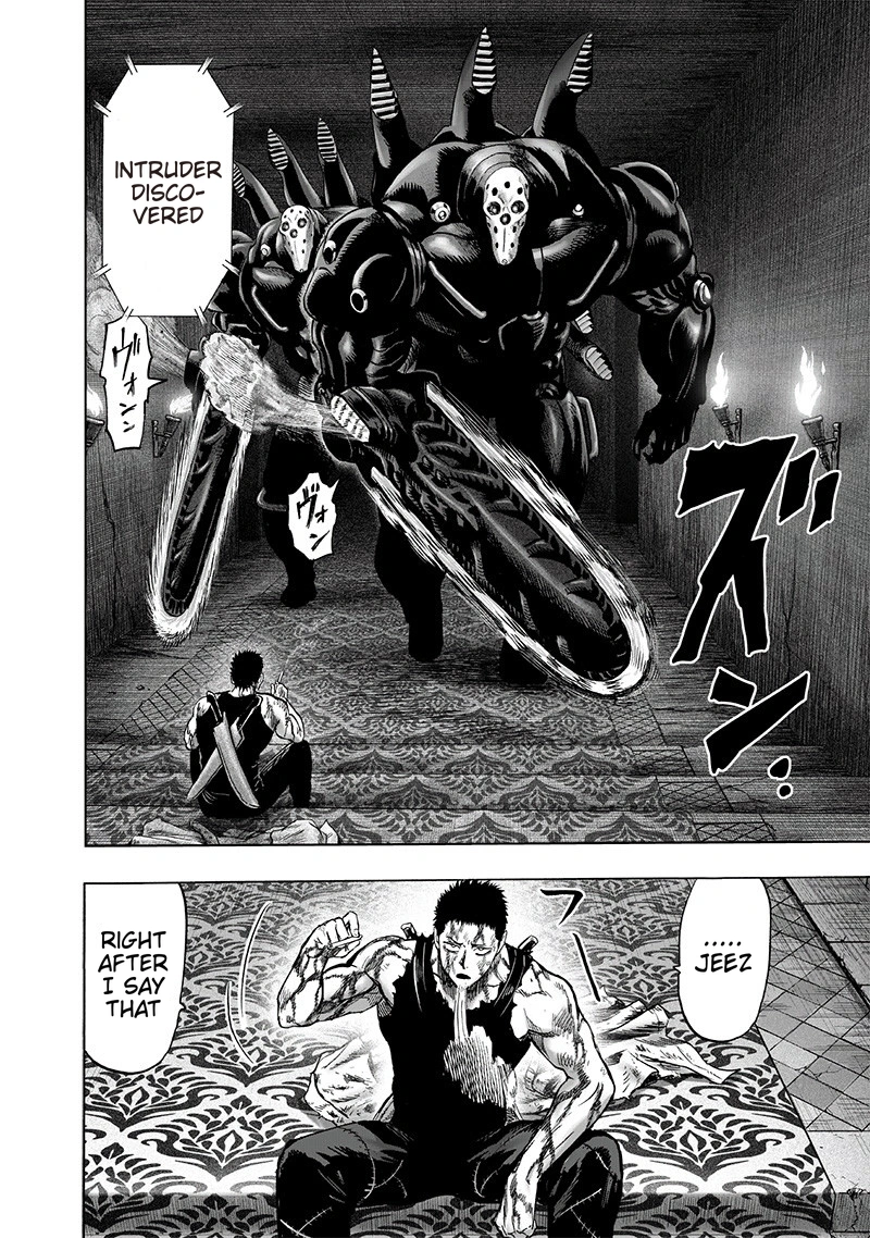 One Punch Man Manga Chapter 101 page 47 - Zombieman scene
