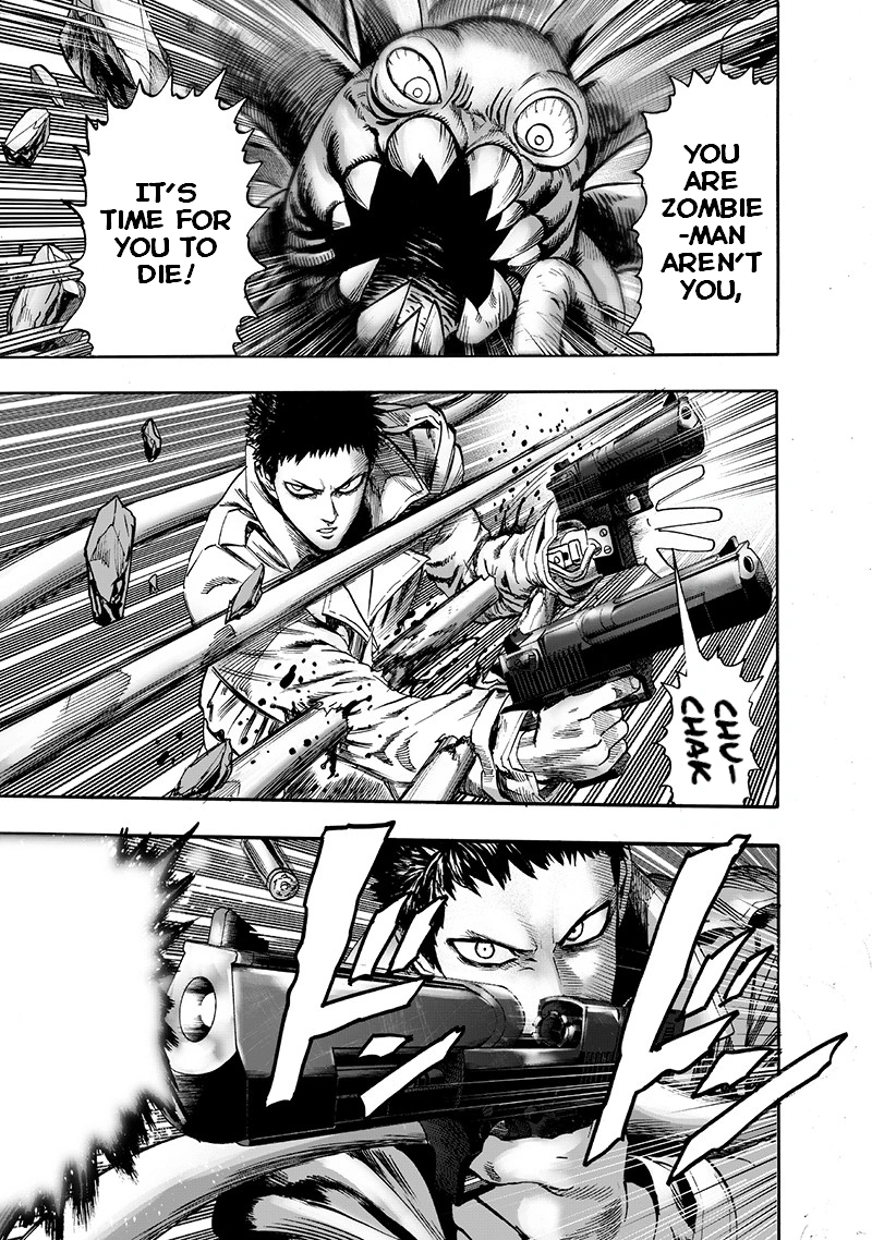 One Punch Man Manga Chapter 101 page 6 - Zombieman scene