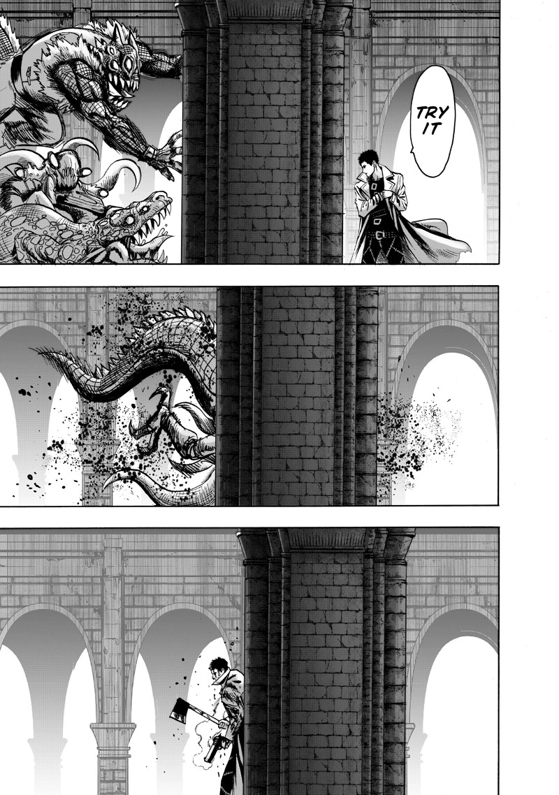 One Punch Man Manga Chapter 101 page 8 - Zombieman scene