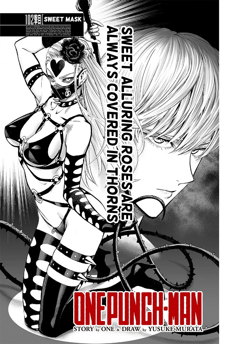 One Punch Man Manga Chapter 102 page 1 - Sweet Mask scene