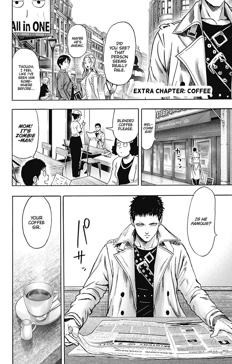 One Punch Man Manga Chapter 103.5 page 6 - Coffee | Volume 22 Extras scene