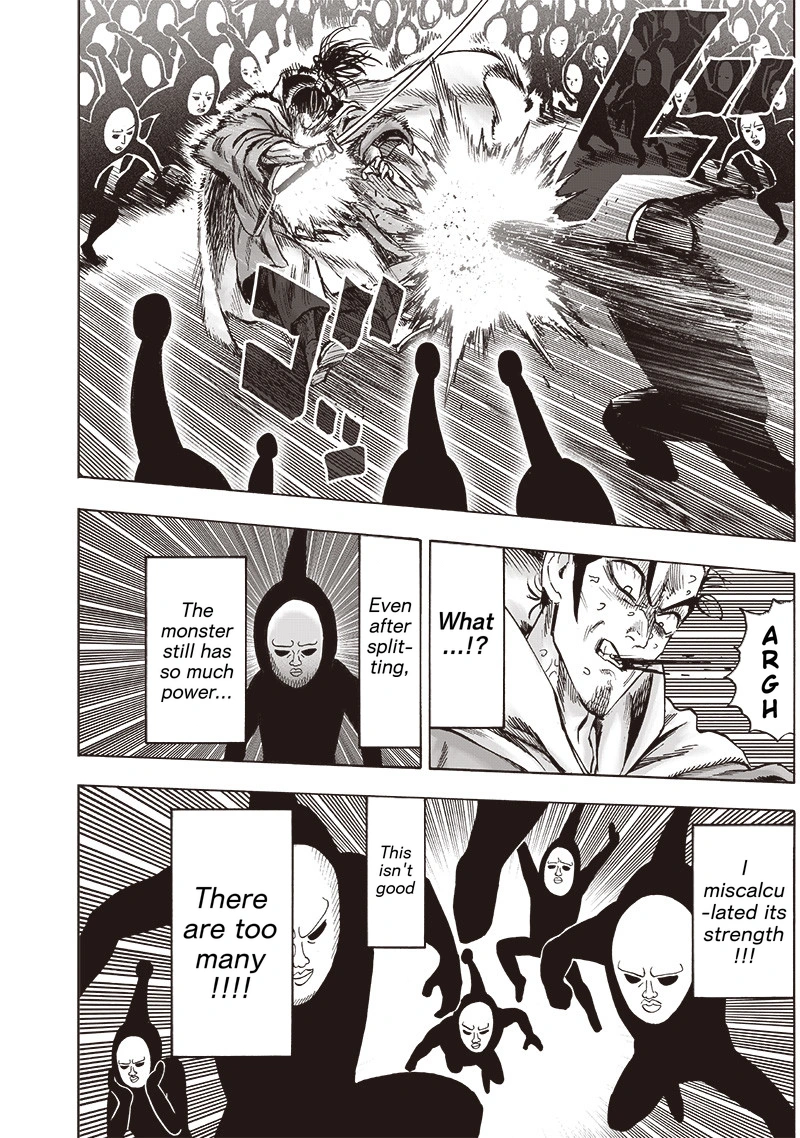 One Punch Man Manga Chapter 106 page 40 - Terrible Multiplying Bastard scene