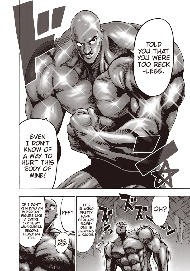 One Punch Man Manga Chapter 109 page 16 - Superalloy Darkshine scene