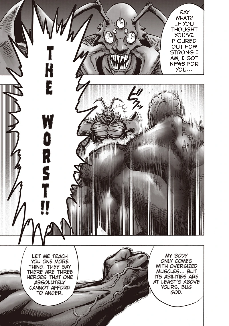 One Punch Man Manga Chapter 109 page 8 - Superalloy Darkshine scene