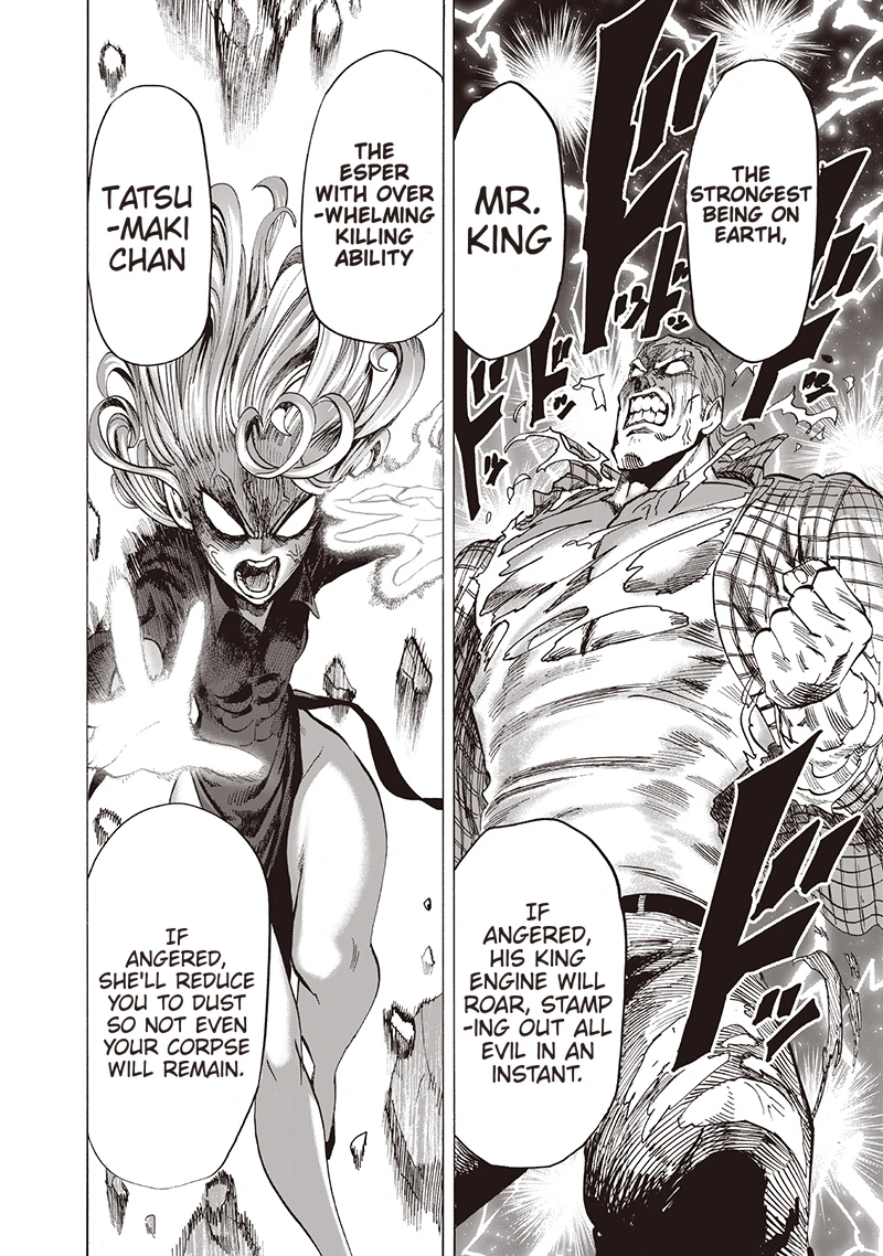 One Punch Man Manga Chapter 109 page 9 - Superalloy Darkshine scene