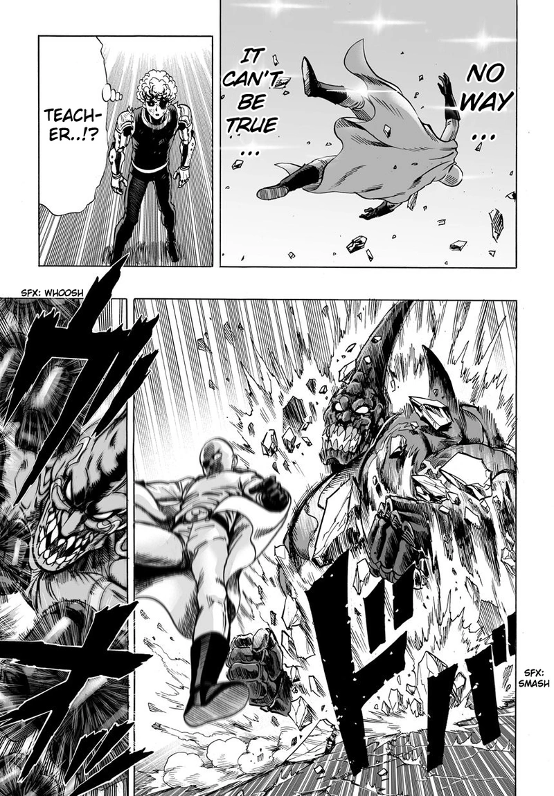One Punch Man Manga Chapter 11 page 18 - The Key To His Power scene