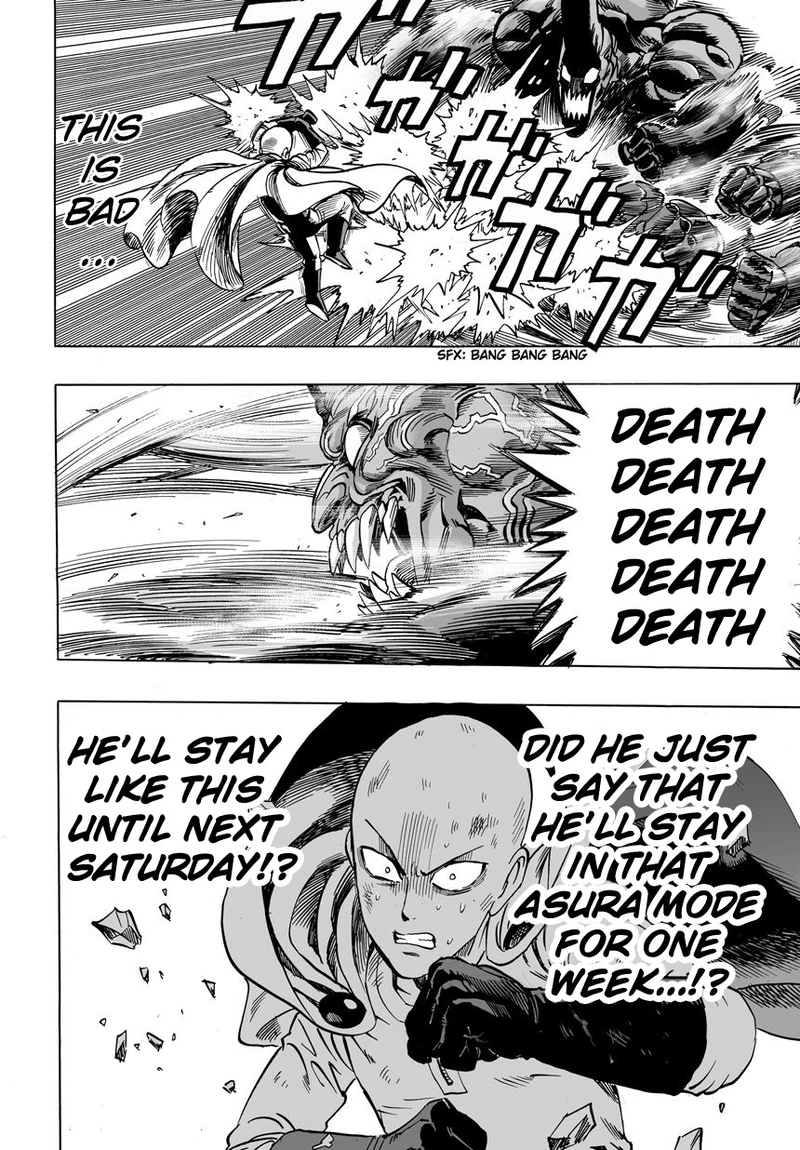 One Punch Man Manga Chapter 11 page 19 - The Key To His Power scene