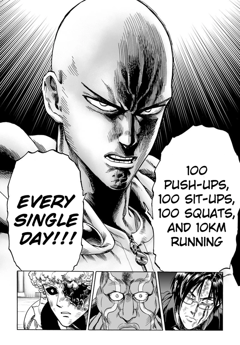 One Punch Man Manga Chapter 11 page 6 - The Key To His Power scene