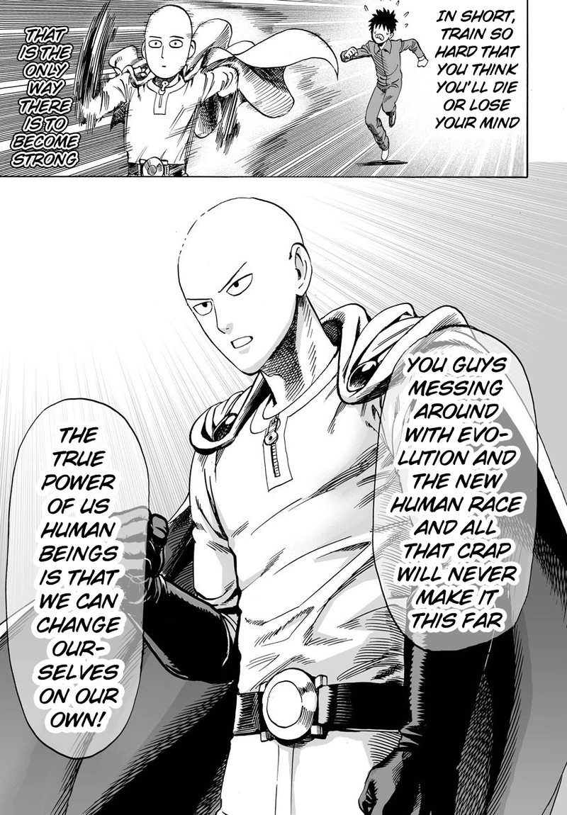 One Punch Man Manga Chapter 11 page 9 - The Key To His Power scene