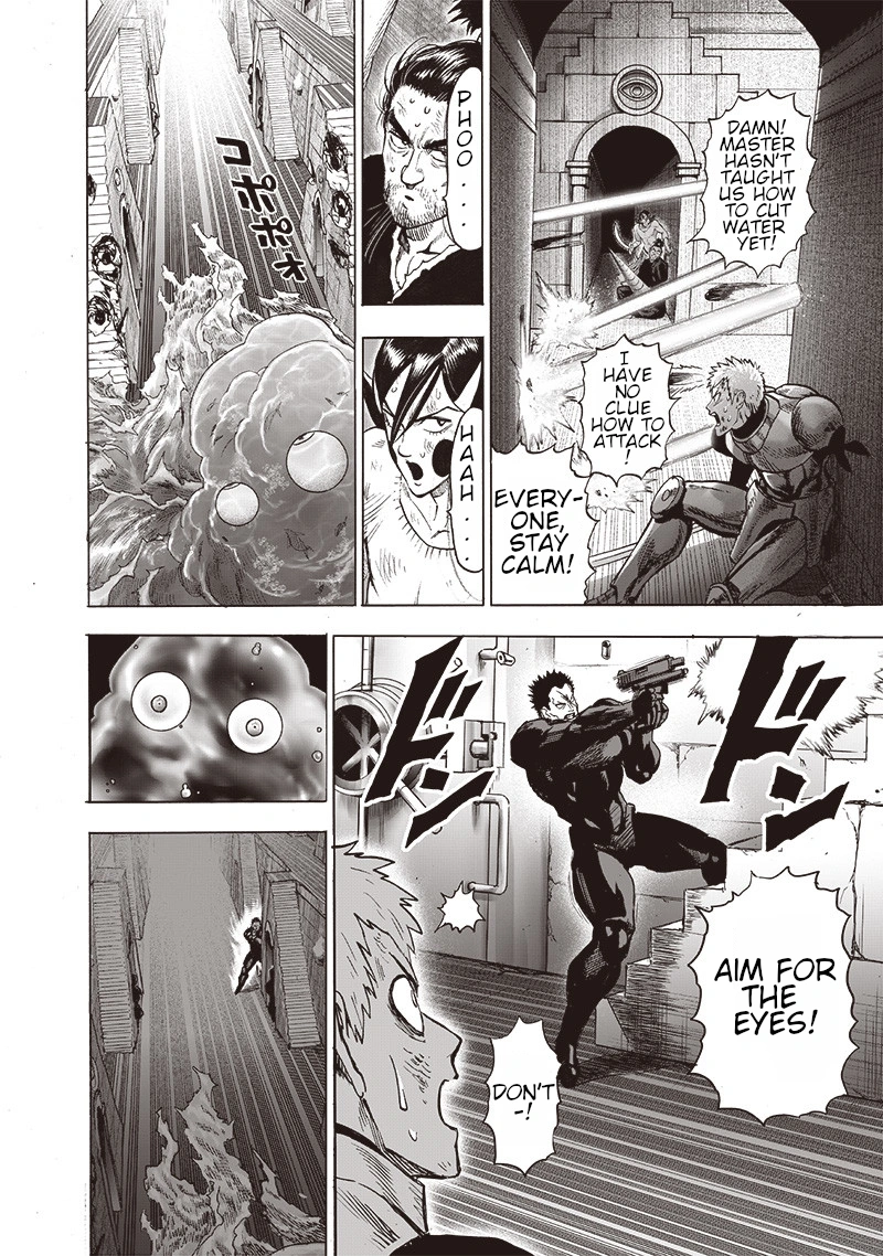 One Punch Man Manga Chapter 110 page 14 - Right Here scene