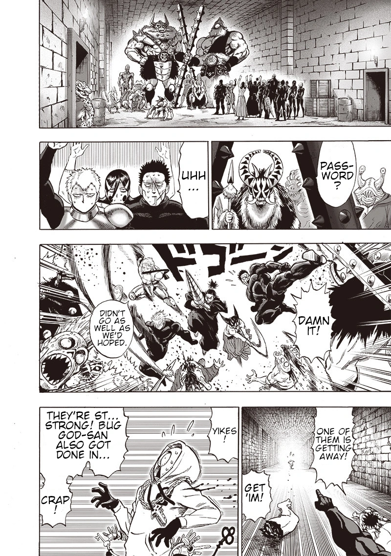 One Punch Man Manga Chapter 110 page 2 - Right Here scene