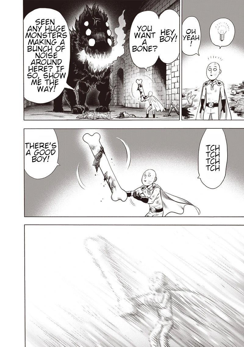 One Punch Man Manga Chapter 110 page 28 - Right Here scene