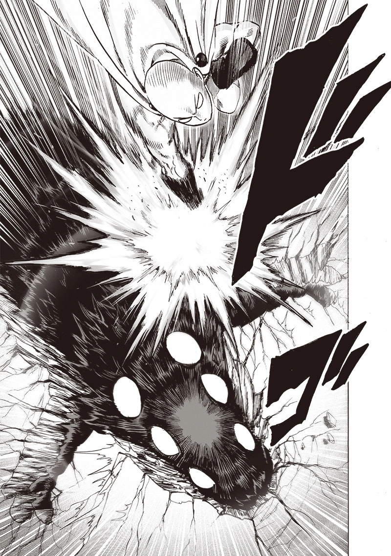 One Punch Man Manga Chapter 110 page 31 - Right Here scene