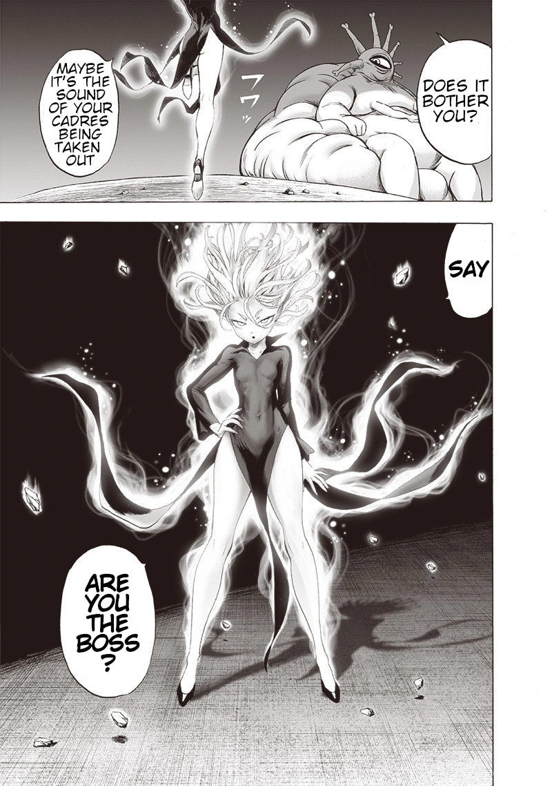 One Punch Man Manga Chapter 110 page 42 - Right Here scene