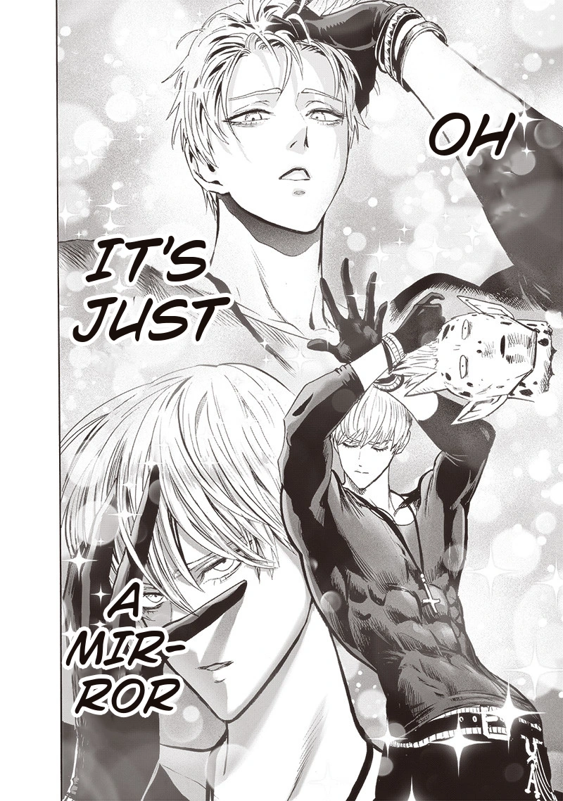 One Punch Man Manga Chapter 114.2 page 9 - Mirror scene