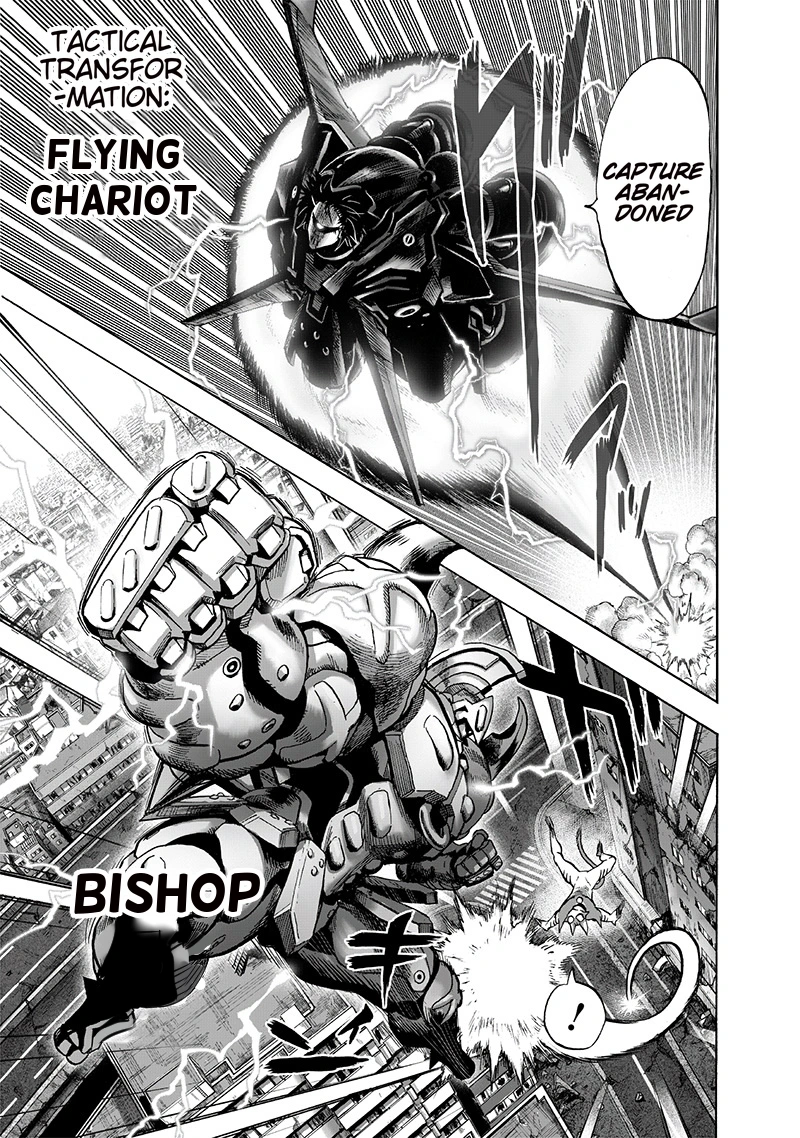 One Punch Man Manga Chapter 118 page 11 - Drive Knight scene