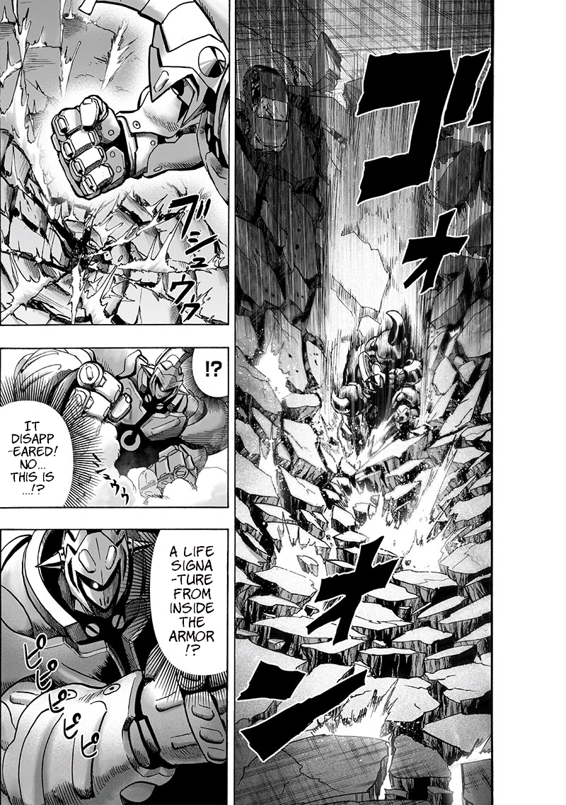 One Punch Man Manga Chapter 118 page 13 - Drive Knight scene