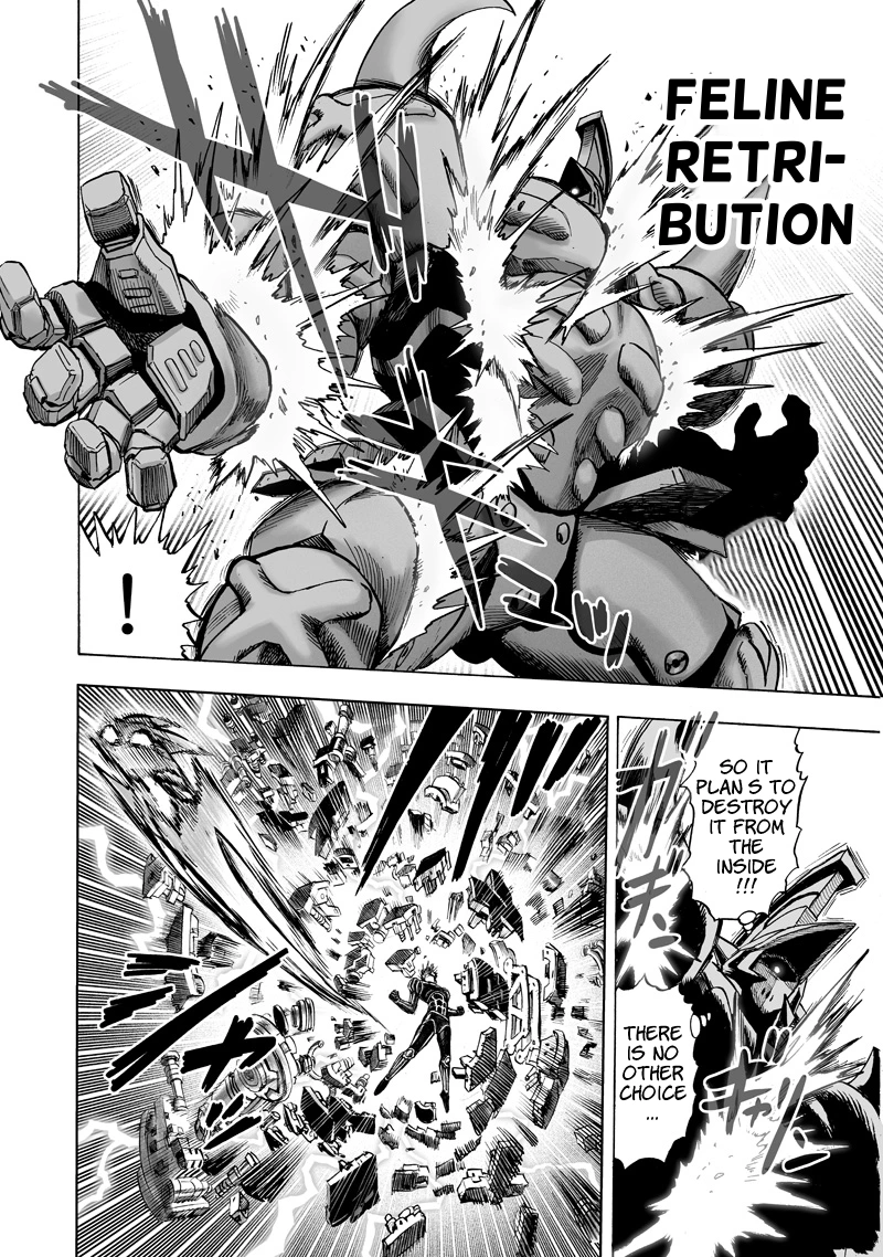 One Punch Man Manga Chapter 118 page 14 - Drive Knight scene