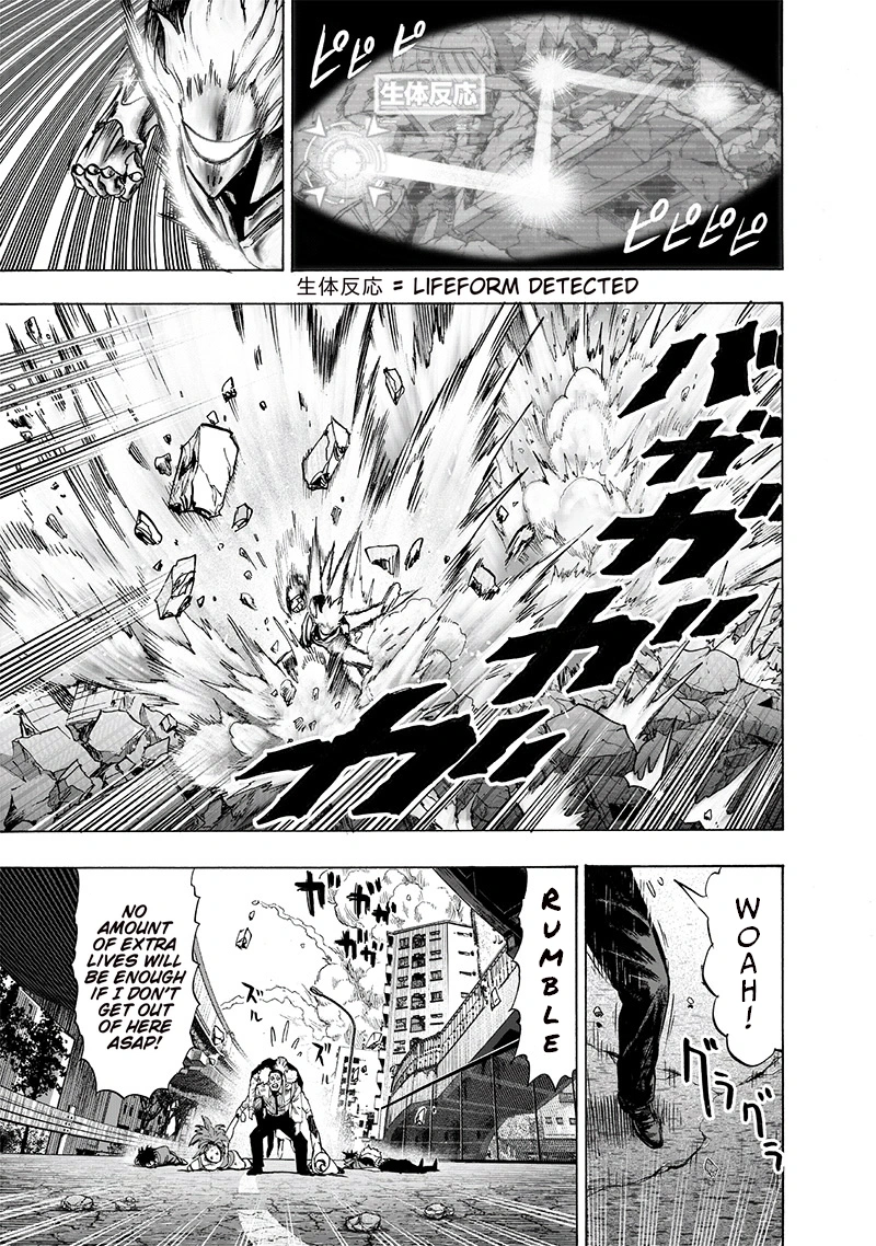 One Punch Man Manga Chapter 118 page 21 - Drive Knight scene