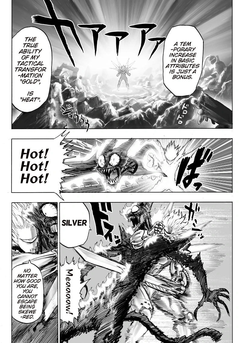 One Punch Man Manga Chapter 118 page 25 - Drive Knight scene