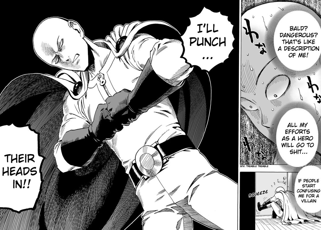One Punch Man Manga Chapter 12 page 14 - Paradise Group scene