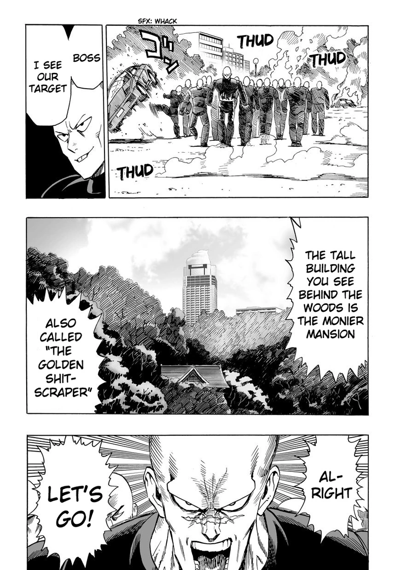 One Punch Man Manga Chapter 12 page 20 - Paradise Group scene