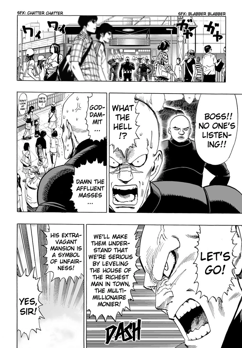 One Punch Man Manga Chapter 12 page 4 - Paradise Group scene