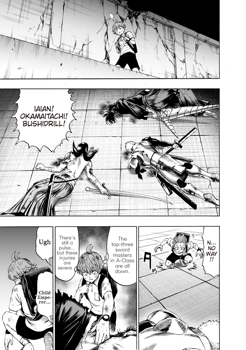 One Punch Man Manga Chapter 121 page 13 - Broken scene