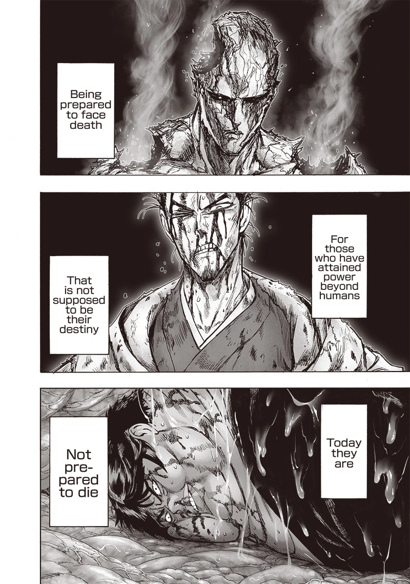 One Punch Man Manga Chapter 123 page 10 - Real Form scene