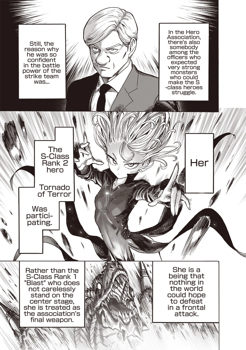 One Punch Man Manga Chapter 123 page 13 - Real Form scene