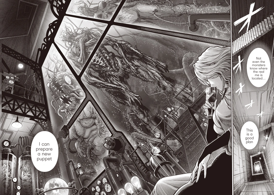 One Punch Man Manga Chapter 123 page 18 - Real Form scene