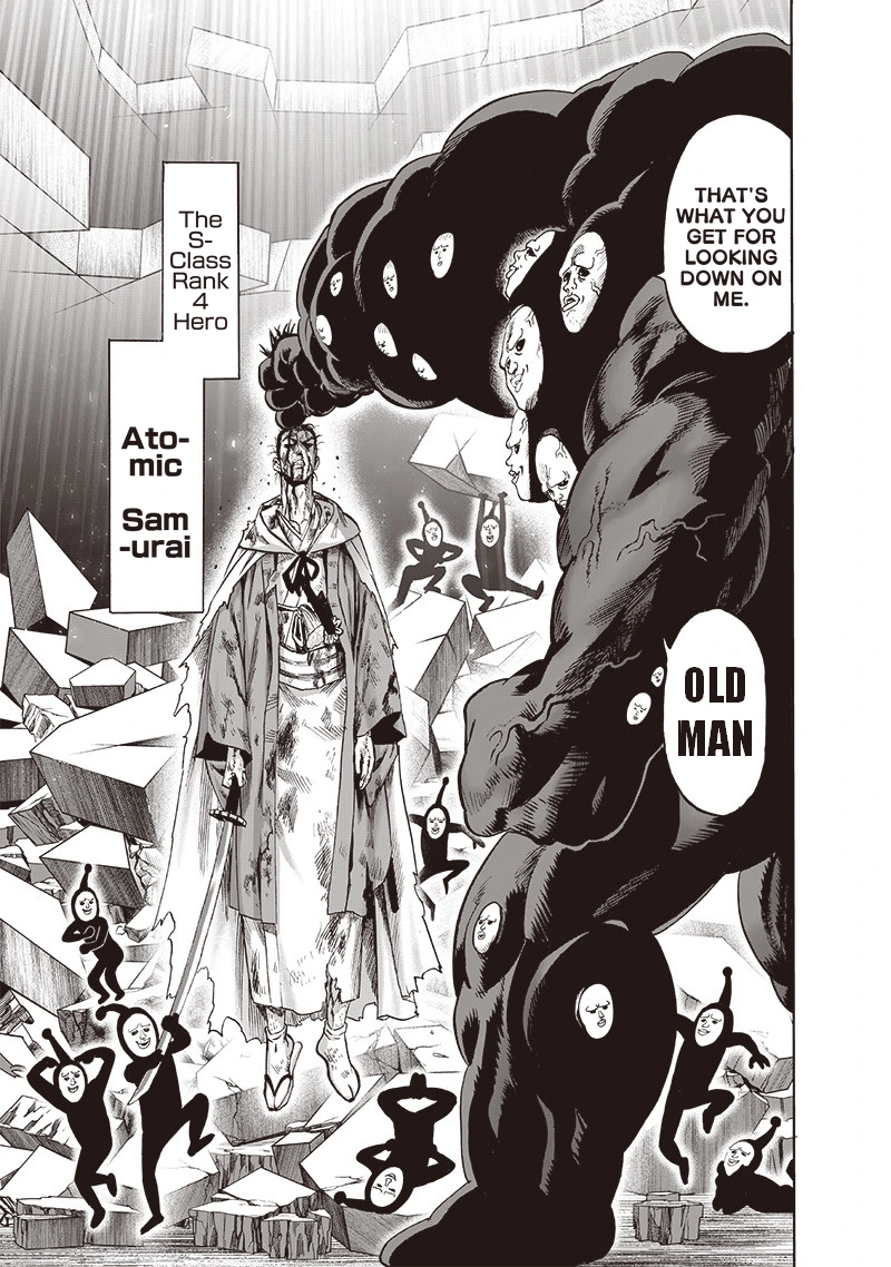 One Punch Man Manga Chapter 123 page 5 - Real Form scene