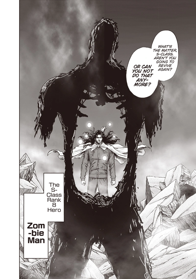 One Punch Man Manga Chapter 123 page 6 - Real Form scene