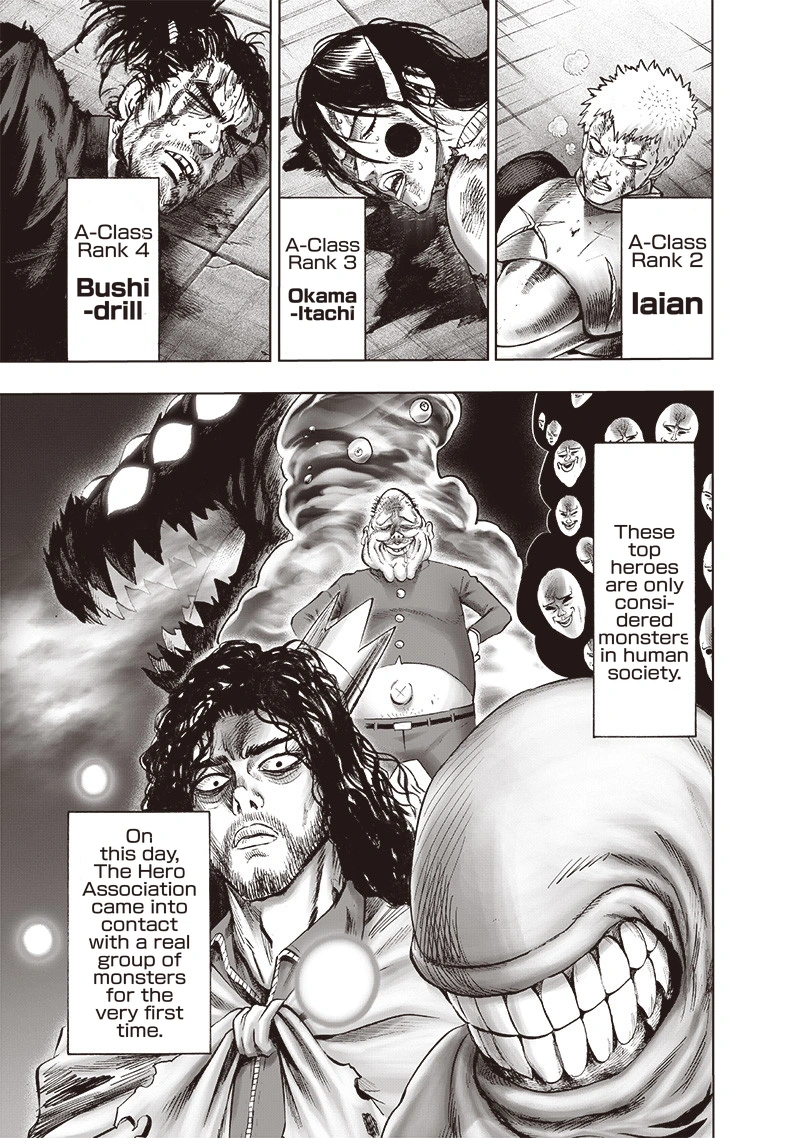 One Punch Man Manga Chapter 123 page 9 - Real Form scene