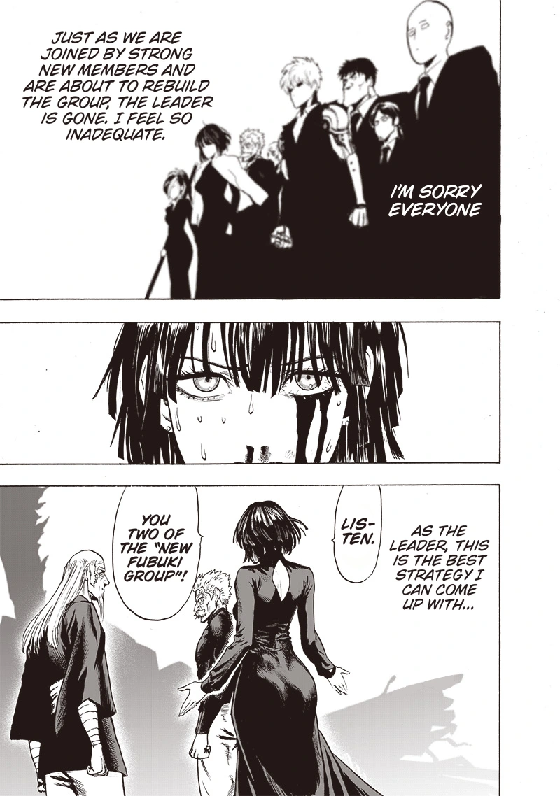 One Punch Man Manga Chapter 124 page 12 - New Fubuki Group scene