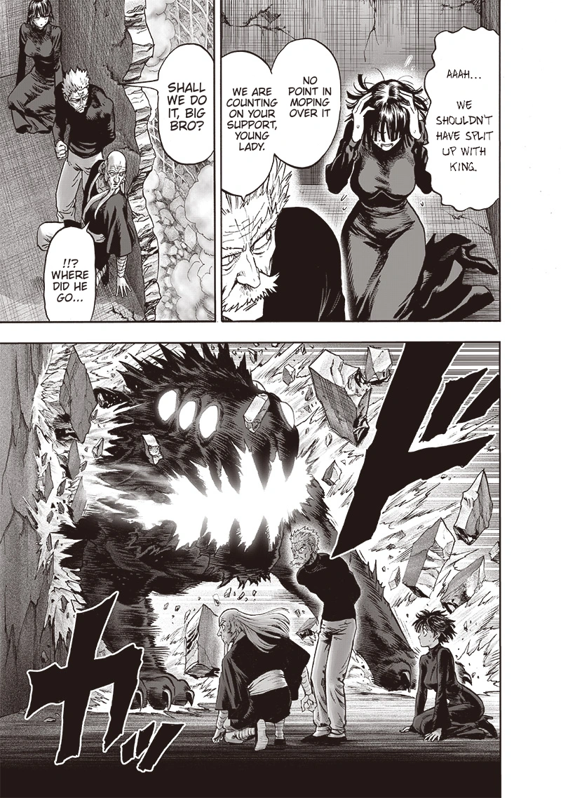One Punch Man Manga Chapter 124 page 6 - New Fubuki Group scene