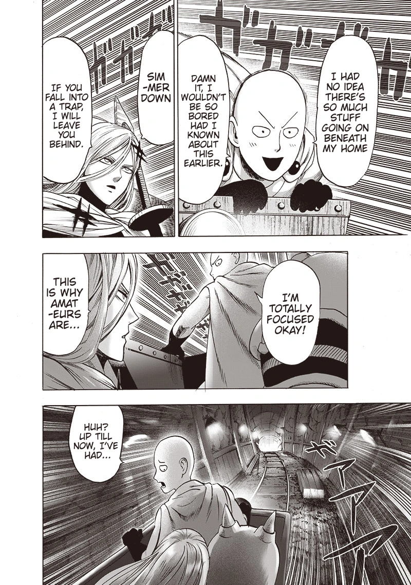 One Punch Man Manga Chapter 125 page 11 - Sit! scene