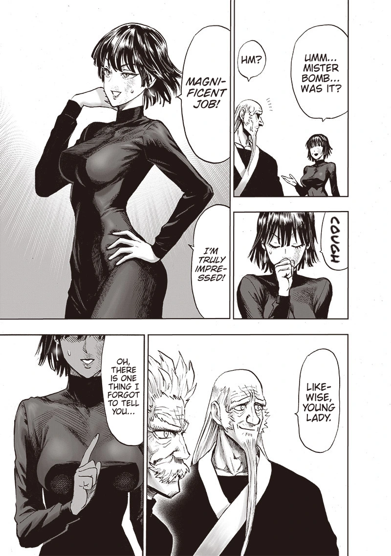 One Punch Man Manga Chapter 125 page 6 - Sit! scene