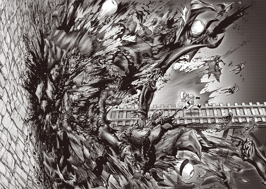 One Punch Man Manga Chapter 126 page 13 - Psykos scene
