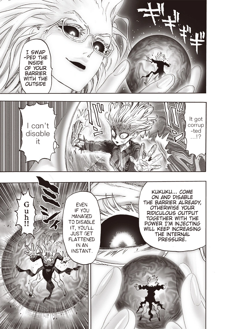 One Punch Man Manga Chapter 128 page 18 - Invasive Touch scene