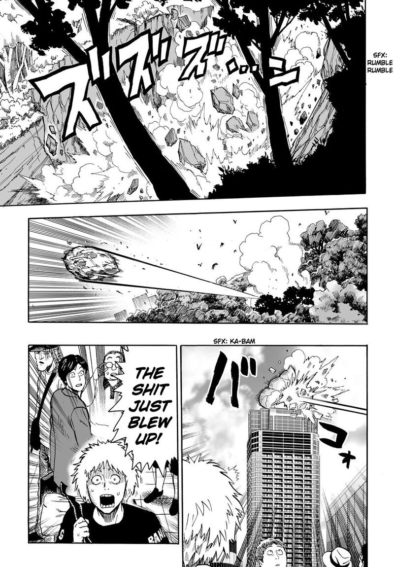 One Punch Man Manga Chapter 13 page 11 - Speed scene