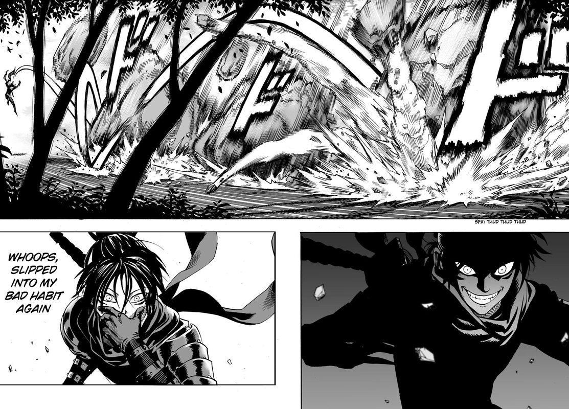 One Punch Man Manga Chapter 13 page 14 - Speed scene