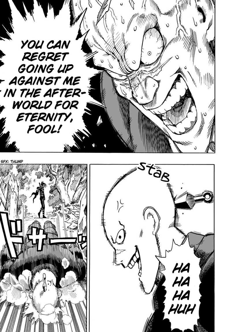 One Punch Man Manga Chapter 13 page 22 - Speed scene